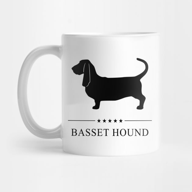 Basset Hound Black Silhouette by millersye